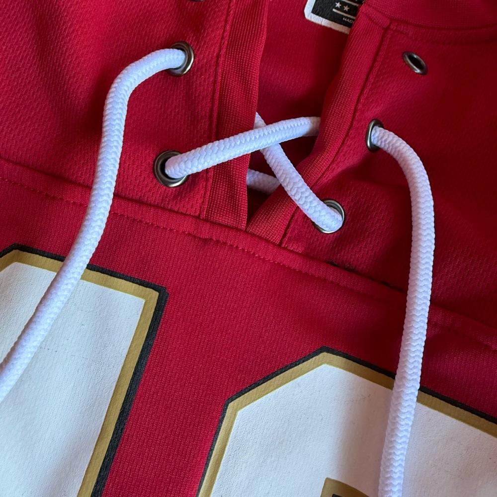 San Francisco 49ers red Gold Sports Jersey short sleeve - Picture 6 of 8
